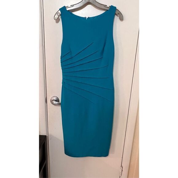 CACHE CONTOUR BLUE DRESS WOMENS SIZE 6 - Picture 3 of 8
